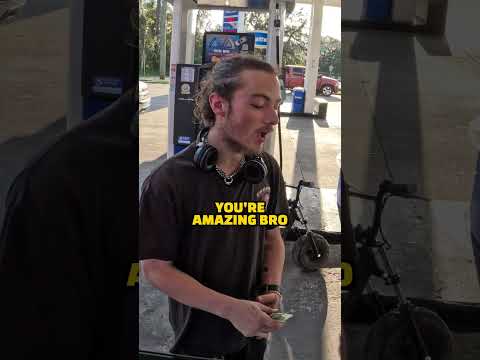 SURPRISING A STRANGER WITH GAS MONEY