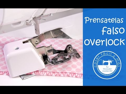 De máquina de coser a remalladora/overlock con este prensatelas