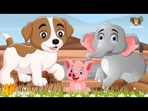 Learn about animals: Skylark, Seahorse, Elephant, Dog, Pig, Reindeer, Pony - Animal sounds
