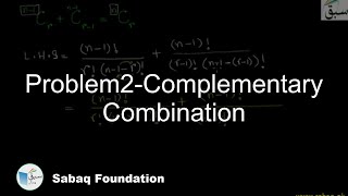 Problem2-Complementary Combination