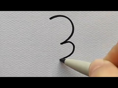 رسم سهل /تعليم الرسم بالأرقام للمبتدئين /Easy drawing / drawing by numbers for beginners