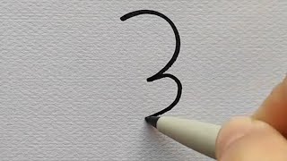 رسم سهل /تعليم الرسم بالأرقام للمبتدئين /Easy drawing / drawing by numbers for beginners