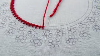 Most recent hand embroidery simple but beautiful easy neckline design for kurti