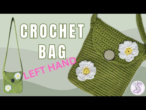 🌼Crochet Daisy Purse 🌼Left Hand🌼Easy to make in any size!!