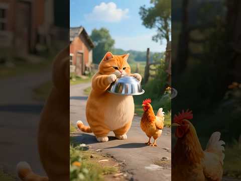 Fat Cat funny video 👻#kitten #cute #cutecat #shorts