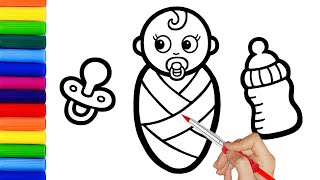 How To Draw Cute Baby For Kids