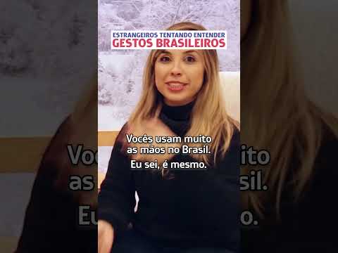 Estrangeiros tentando entender gestos brasileiros