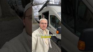 Der Fussballcamper ist zu schwer