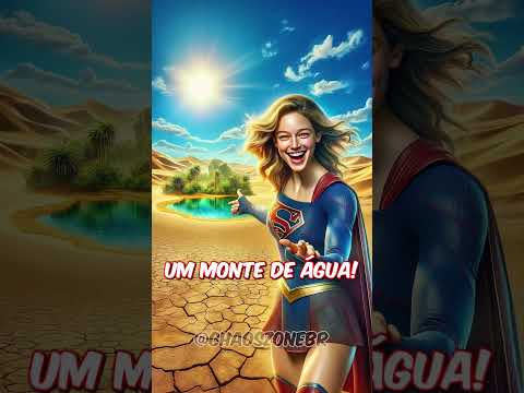 Supergirl, Mulher Gato e Mulher Maravilha fazem de tudo para levar água ao Ho #shorts