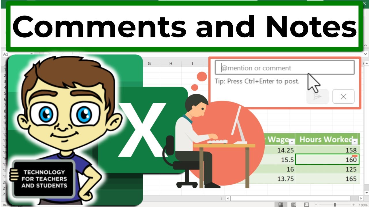 How to Use the Comments and Notes Features in Excel!