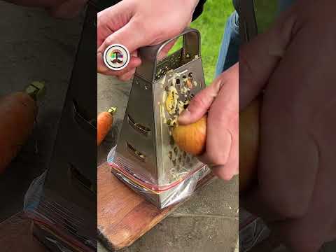 Kitchen Hack with a Grater and a Zip Bag!