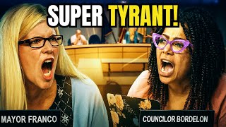 TYRANT Mayor Franco EXPLODES at GROTON CT Town Meeting on Councilwoman For Not Agreeing