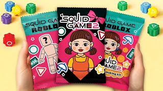 [🐾Paper DIY🐾] Can't Believe What's inside THREE Squid Game Blind Bags 💗 Craftybunnies ASMR Unbox
