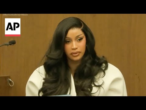 YouTube video thumbnail: Cardi B Testifies she Didn't Touch Security Guard who's Suing her Alleging Assault