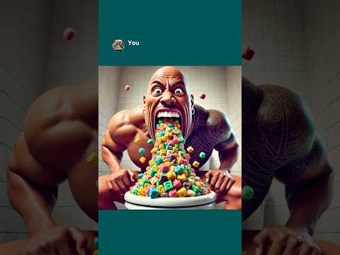 Special Delicious Crunchy Cereal! Dwayne x Peele x Arnold (Ai Edition) #aiart #chatgptart No Brainer