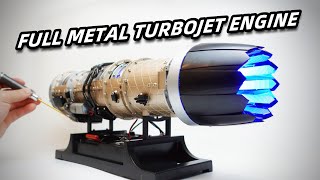 Full Metal Mini TurboJet Engine #enginediy