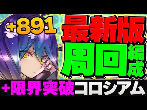 【絶対組める】"バイオレットフィズ"で+891コロシアムを4分周回！実は4枚抜きで余裕です！+限界突破コロシアム【パズドラ】