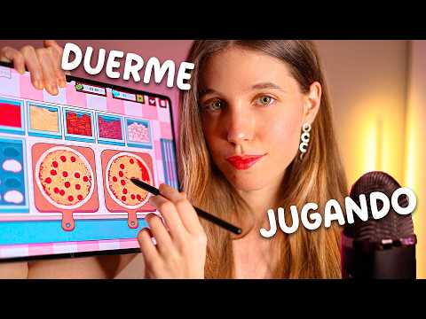 ASMR JUGANDO en la TABLET para que te DUERMAS EN MINUTOS 🌙 (Good Pizza Great Pizza 🍕)