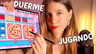 ASMR JUGANDO en la TABLET para que te DUERMAS EN MINUTOS 🌙 (Good Pizza Great Pizza 🍕)