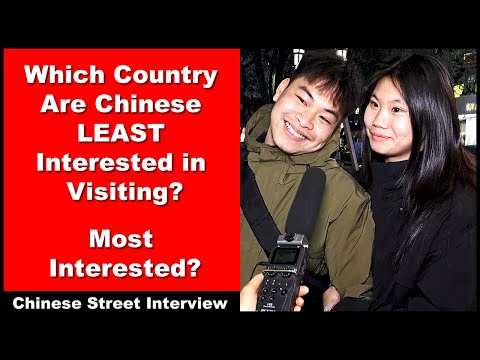 Which Country Are Chinese LEAST Interested in Visiting?   Most Interested? - Intermediate Chinese