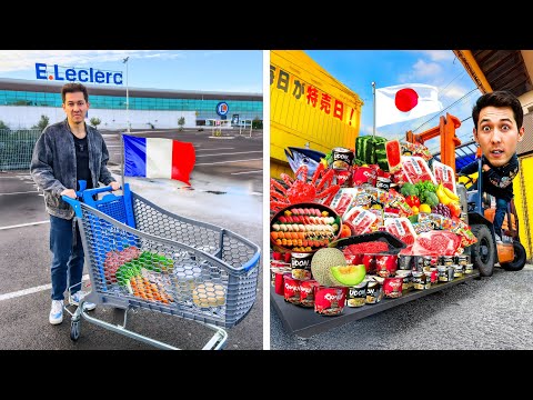 100€ au supermarché en France 🇫🇷 VS au Japon 🇯🇵