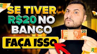 Como EU começaria a investir DO ZERO hoje (com R$20!)