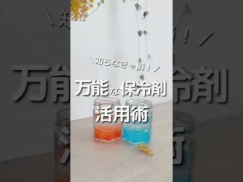 知らなきゃ損！万能な保冷剤活用術