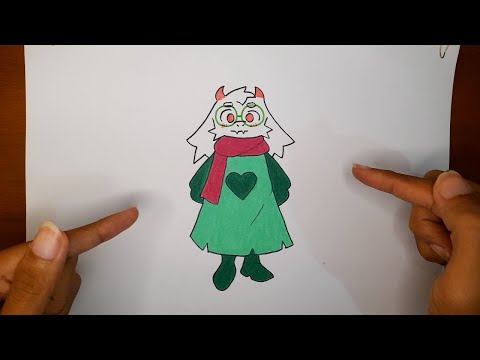 Ralsei Dari Game RPG Deltarune - Cara Gambar