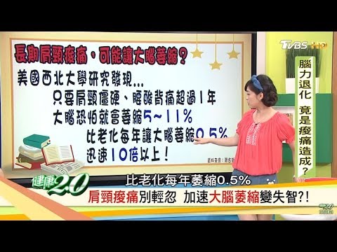 肩頸痠痛超過1年，小心大腦萎縮變失智？！健康2.0