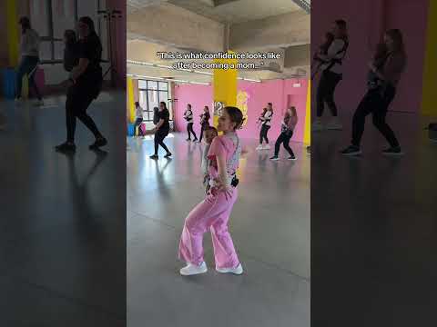 This is what confidence looks like after besomming a mom… #dance #baby #mom #dancer #pregnant #cute