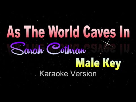 AS THE WORLD CAVES IN – Sarah Cothran Version [ MALE KEY ] Matt Maltese (Karaoke/Instrumental)