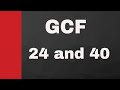 Prime Factorization and GCF Concepts