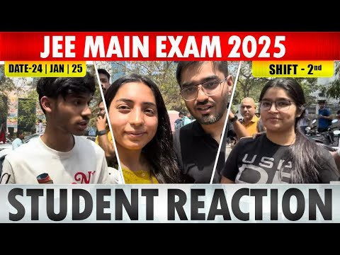 JEE MAIN JAN 24 Shift 2 student reaction #jee