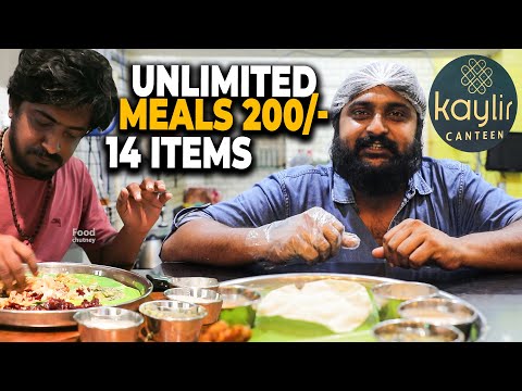 Unlimited Meals with 14 Varieties 😍 Kaylir Canteen Mylapore | FoodChutney