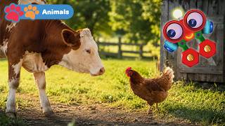 Kids Learn Farm Animals Fast! | Educational Video