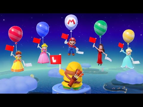 Super Mario Party Jamboree - Lucky Battles - Daisy vs Pauline vs Rosalina vs Peach