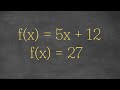 Finding Inputs from Outputs in Functions