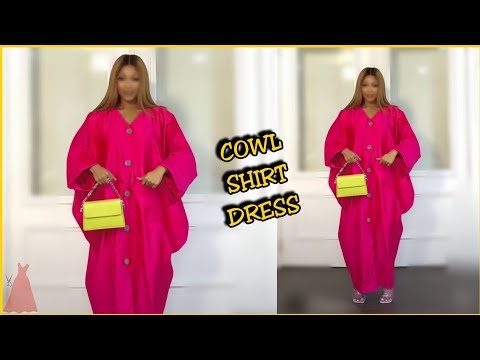 How to cut a Cowl Shirt dress