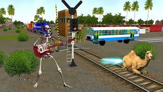 Camel try to stops the train funny magic video