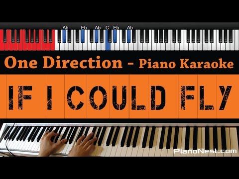 One Direction – If I Could Fly – HIGHER Key (Piano Karaoke / Sing Along)