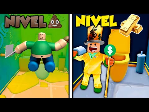 🚽Paso de Baño de Popo 💩 a Baño de Ricos 🧈 en Roblox My Toilet