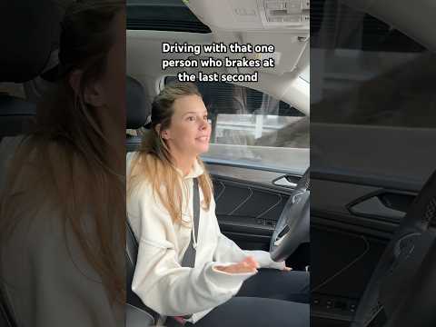 Driving with that one person who brakes at the last second #relatable #couple #capcut #capcutforlove