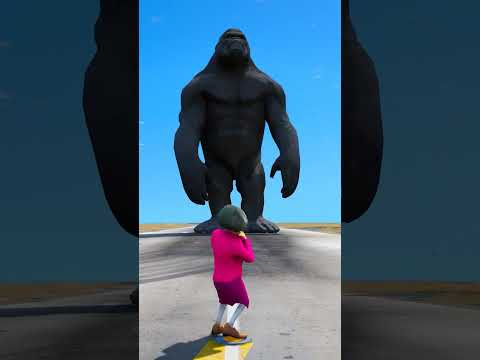 GTA V SPIDERMAN VS KING KONG ?| #shorts