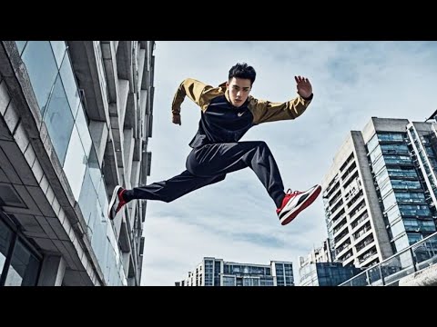 😂Ordinary Person Vs Parkour Master Encounters Railing, This Pose Is So Cool!#Parkour#Challenge