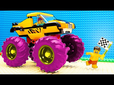 Lego Super Monster Trucks vs Police Trucks Competition