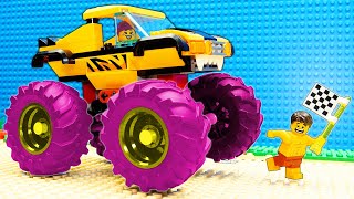 Lego Super Monster Trucks vs Police Trucks Competition