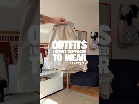 Big guys CAN’T wear shorts above the knee? #mensfashion #plussizemenswear