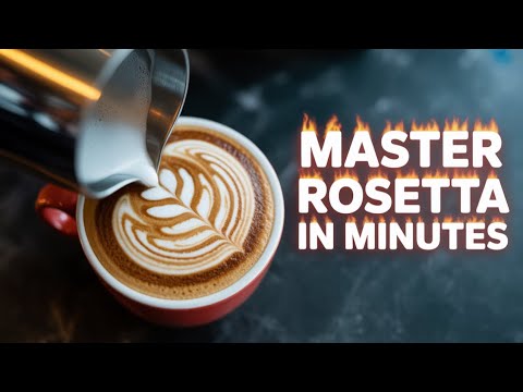 Master THE ROSETTA Latte Art in 5 Minutes !