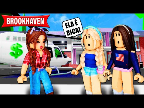 A MENINA CAIPIRA QUE ERA ZOADA NA ESCOLA É RICA | Historinhas Brookhaven RP | Roblox