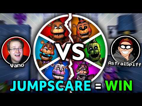 The FNAF Randomized Jumpscare Race VS AstralSpiff